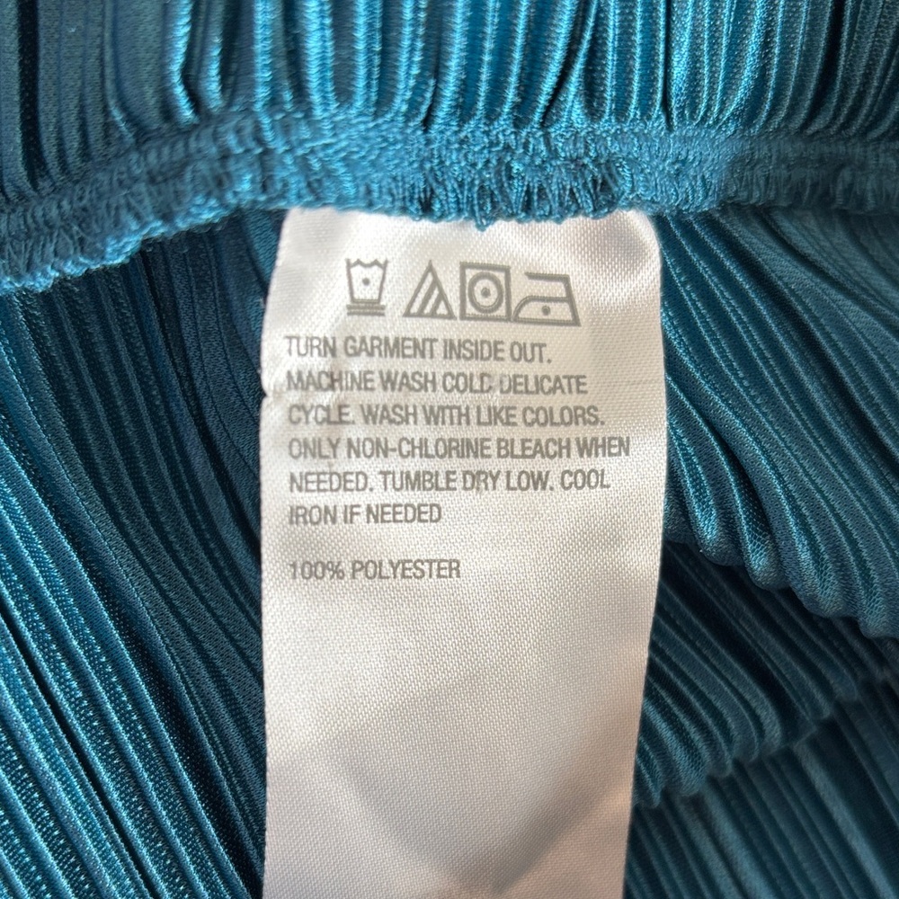 G by Giuliana Teal Pleated Palazzo Pants - Picture 9 of 10